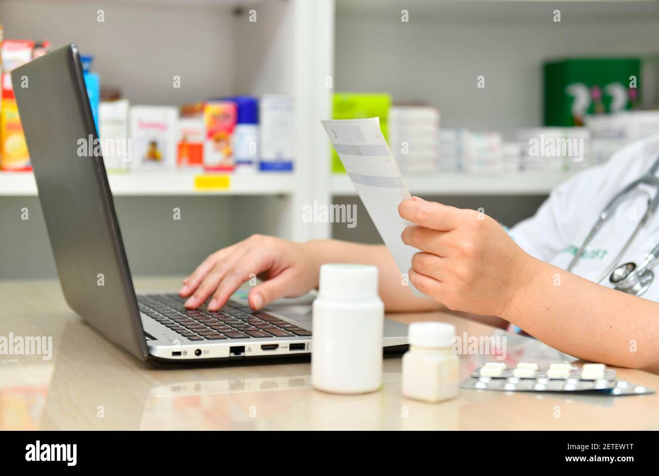 Pharmacist chemist shop hires stock photography and images Alamy
