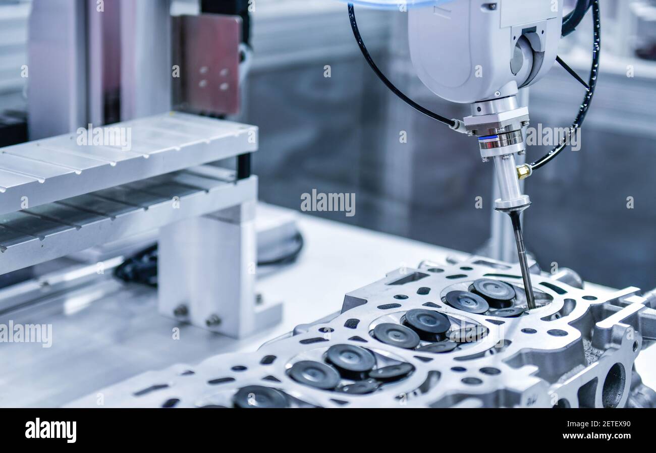 Close up automatic coordinate measurement machine (CMM) for inspection