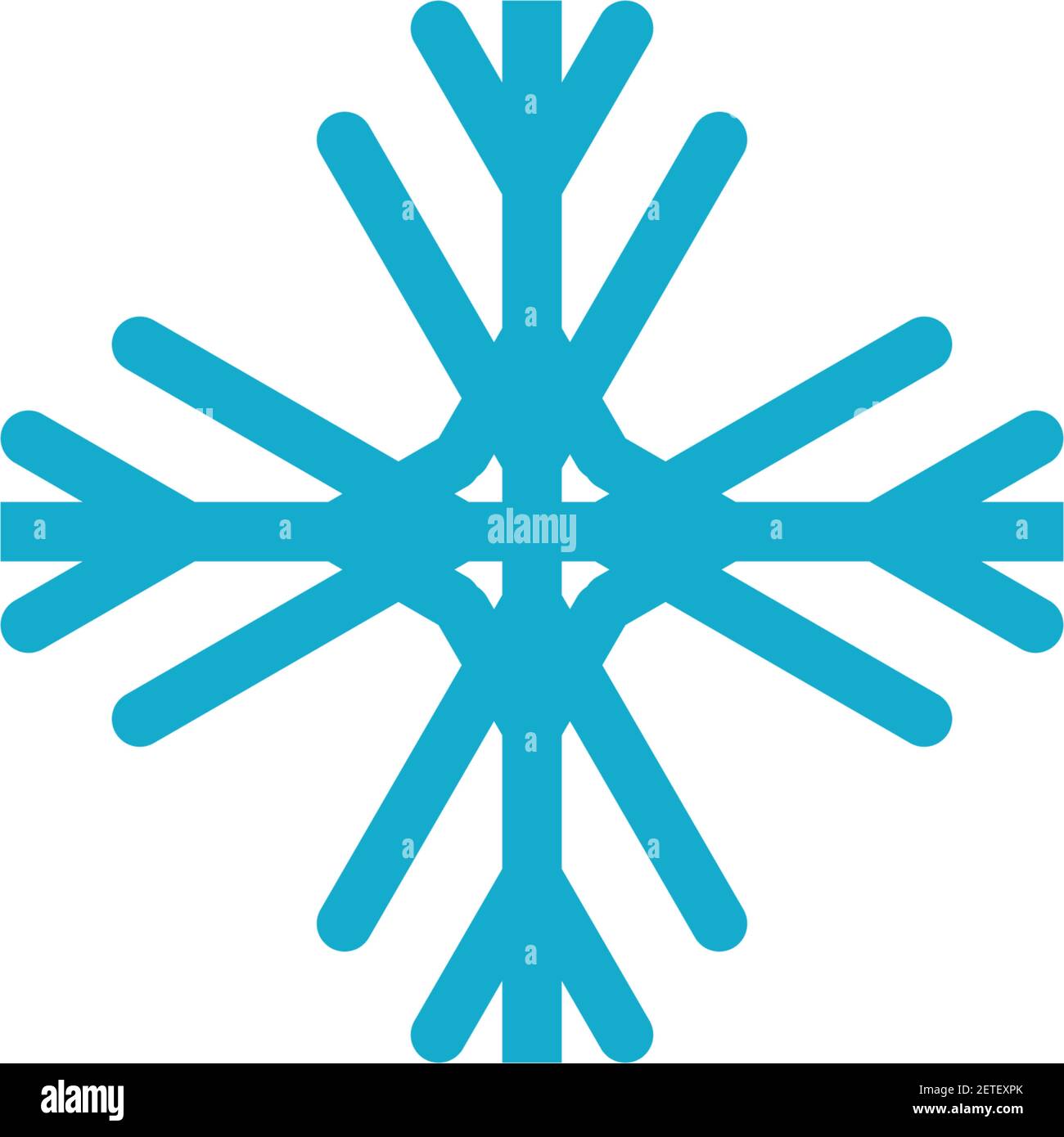 Snowflake vector icon illustration Stock Vector Image & Art - Alamy