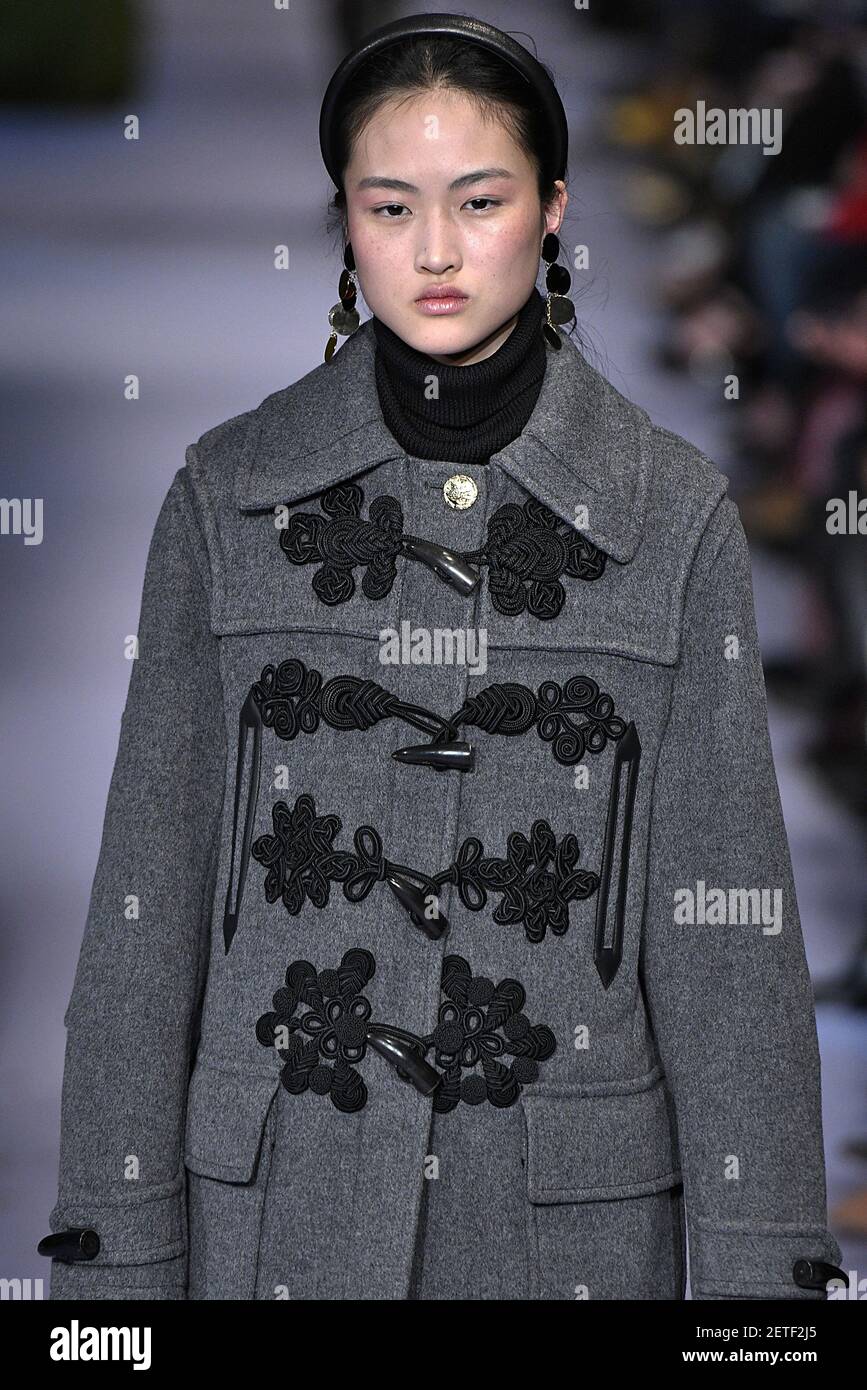 Model Jing Wen walks on the runway during the Altuzarra Fashion Show at ...