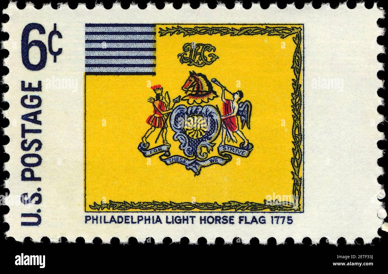 Philadelphia Light Horse Flag Historic Flag Series 6c 1968