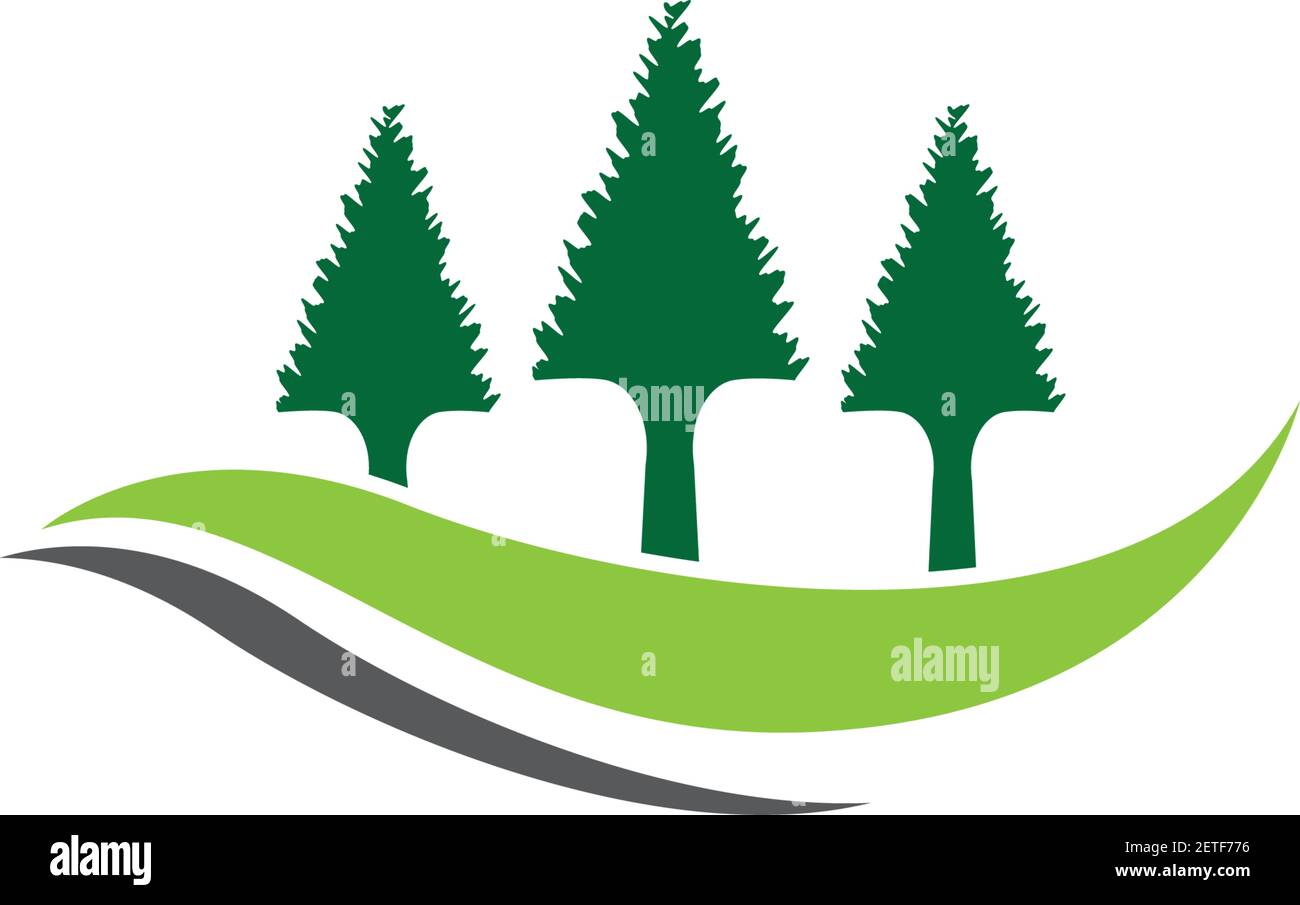 Pine vector icon illustration Stock Vector Image & Art - Alamy