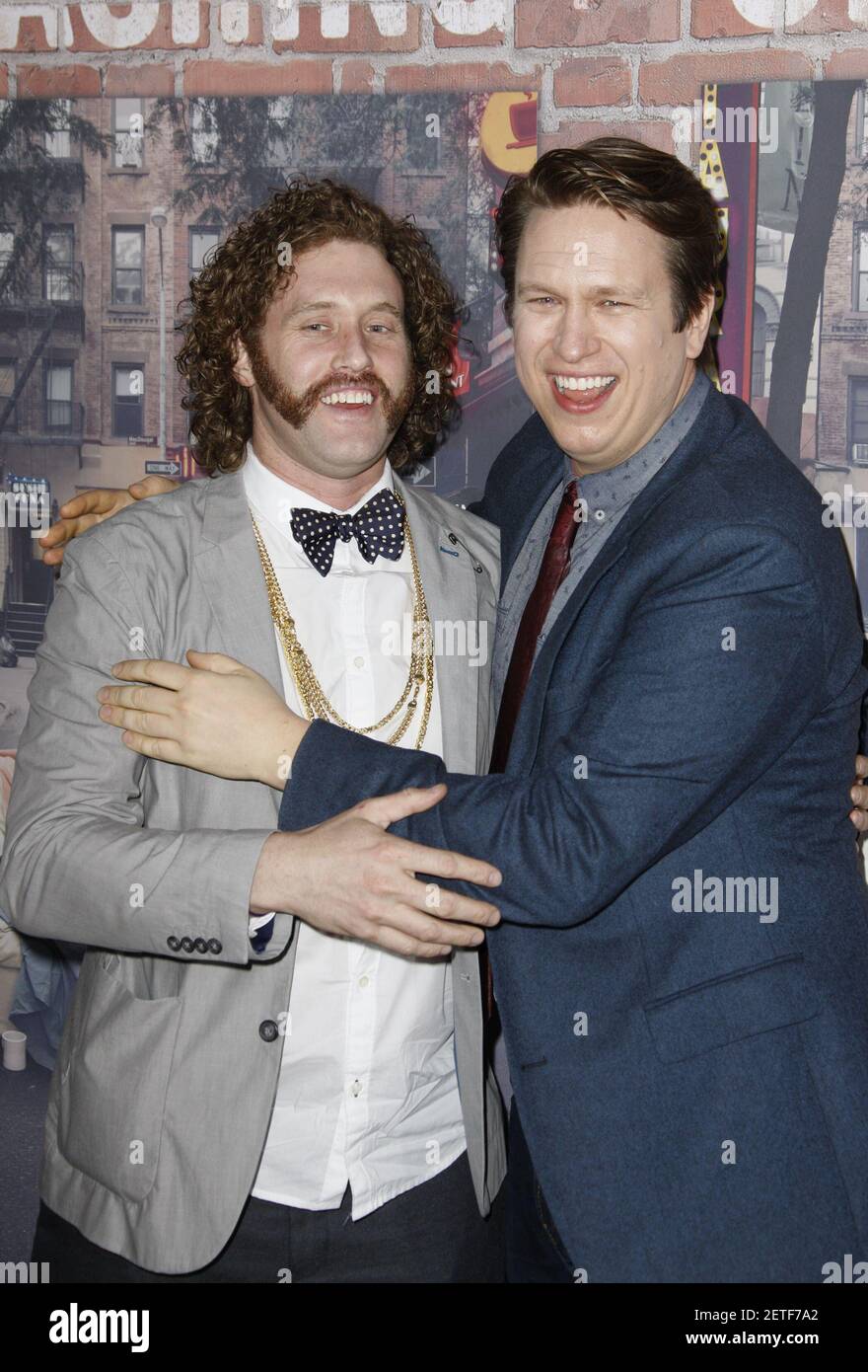 Actors T.J. Miller and Pete Holmes attend HBO's Los Angeles Premiere of 'Crashing' at the Avalon