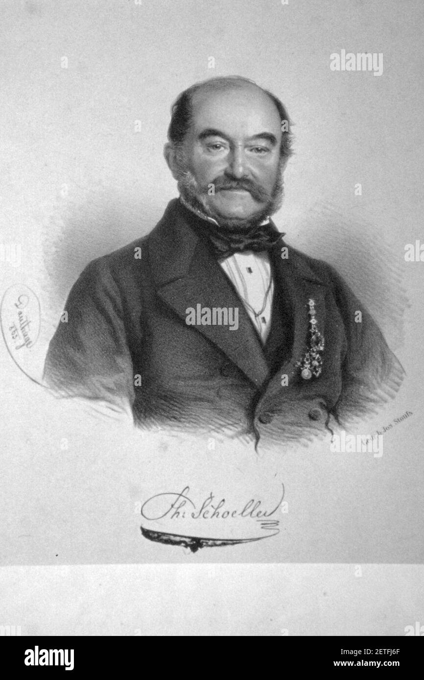 Philipp Wilhelm von Schoeller Litho Stock Photo Alamy