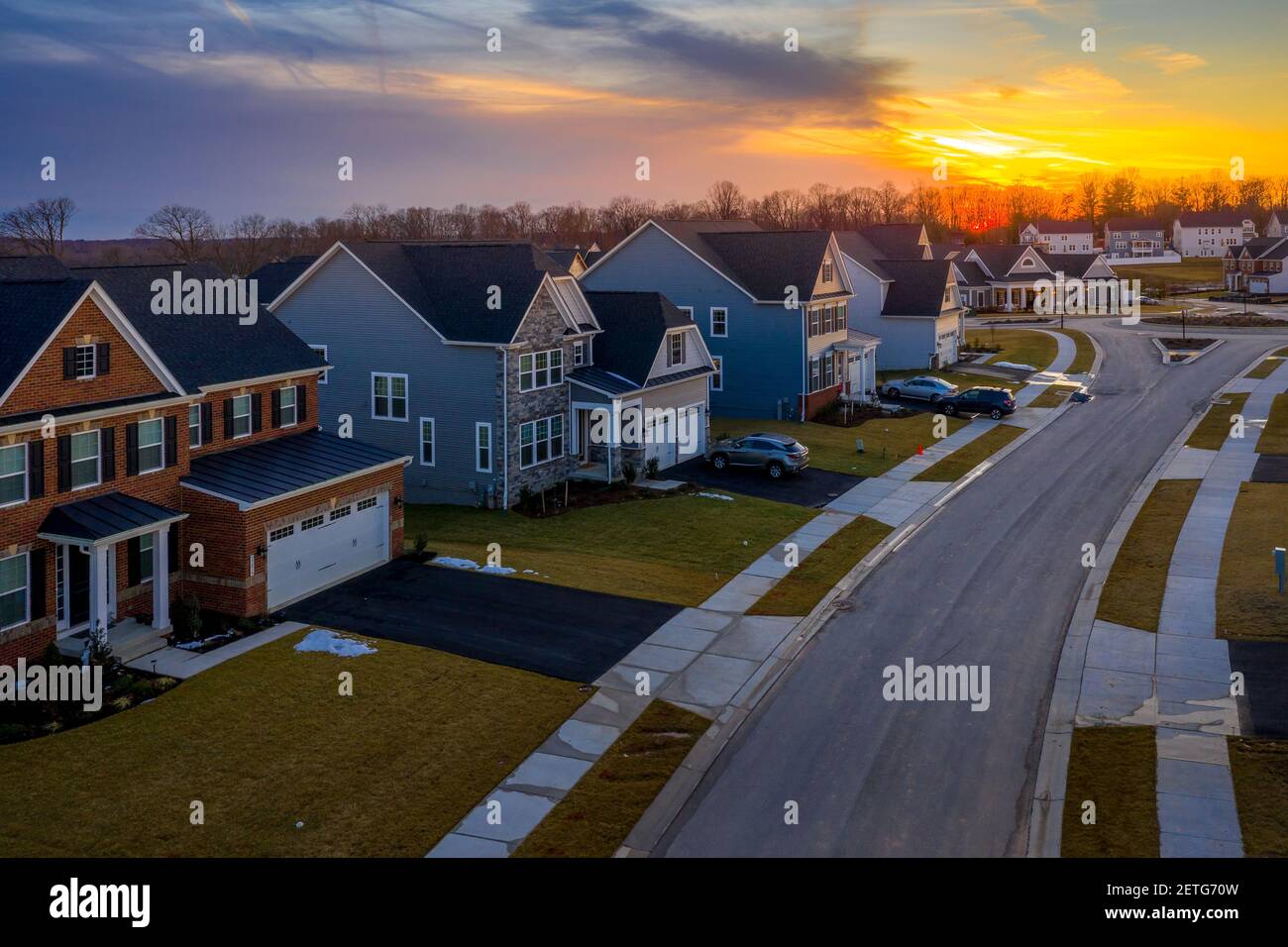 Culdesac aerial hires stock photography and images Alamy