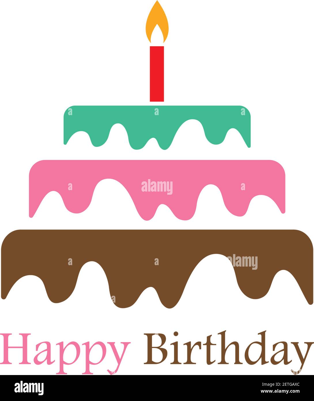 Cake Logo Vector Ilustration Template Stock Vector Image Art Alamy