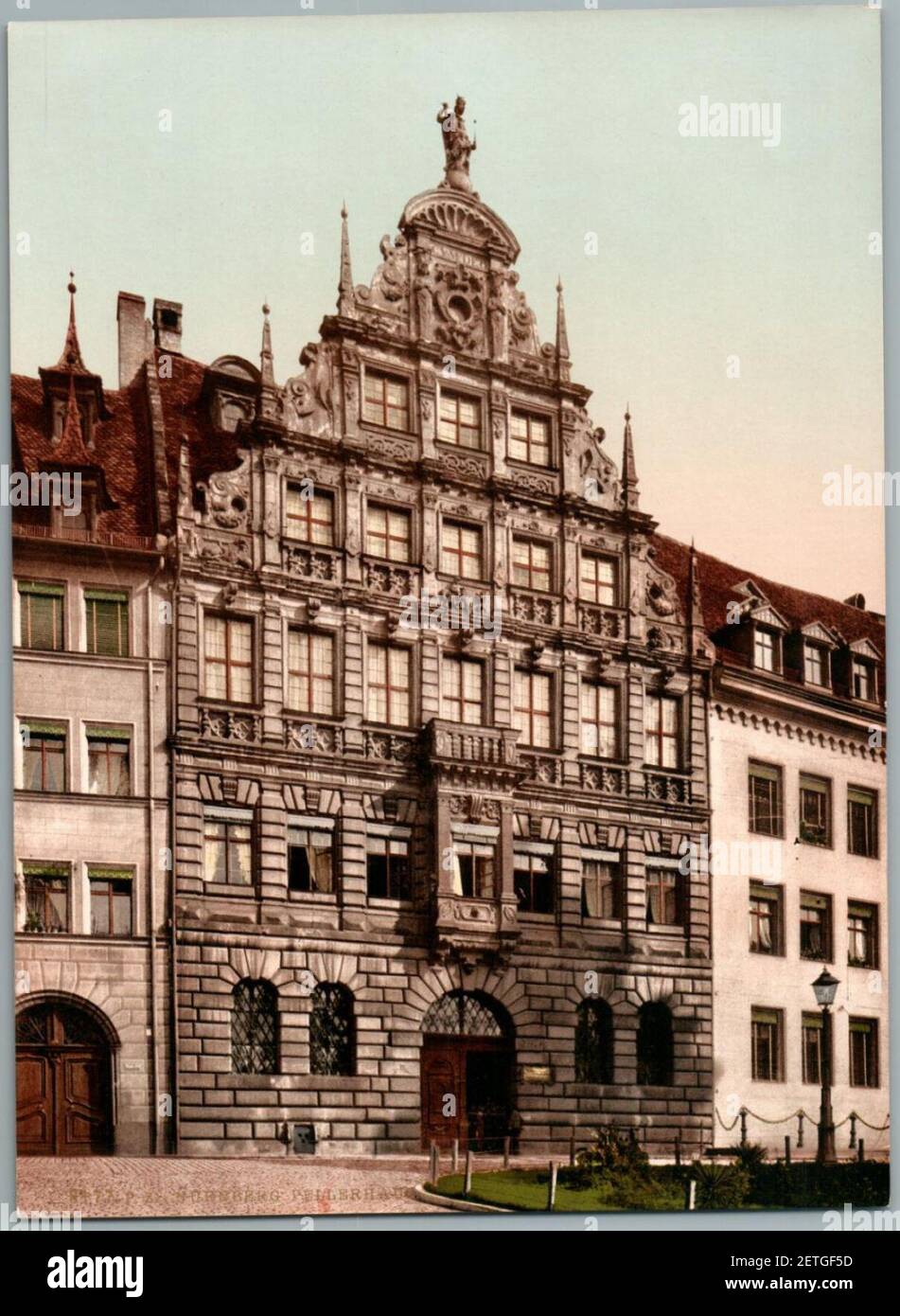 Photo - Fassade Pellerhaus - um 1897. Stock Photo