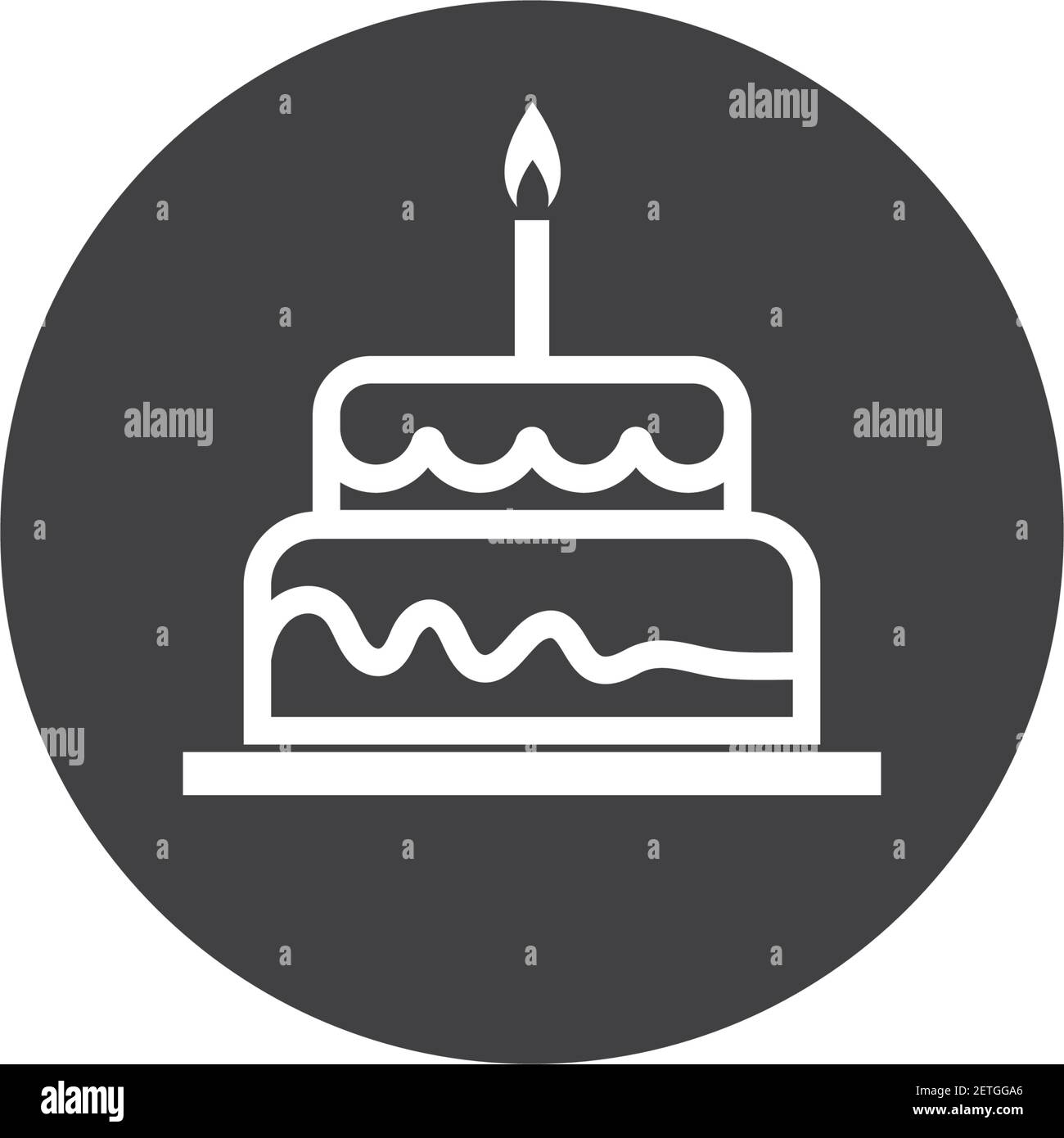 Cake logo vector ilustration template Stock Vector Image & Art Alamy