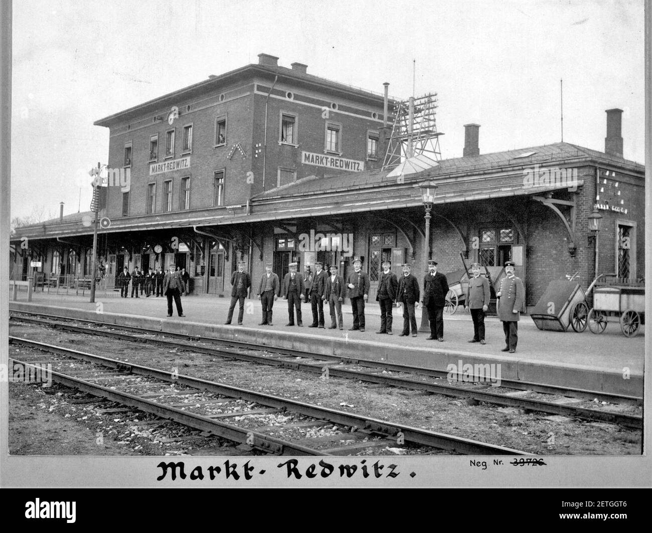Photo - Marktredwitz - Bahnhof - Mitarbeiter. Stock Photo
