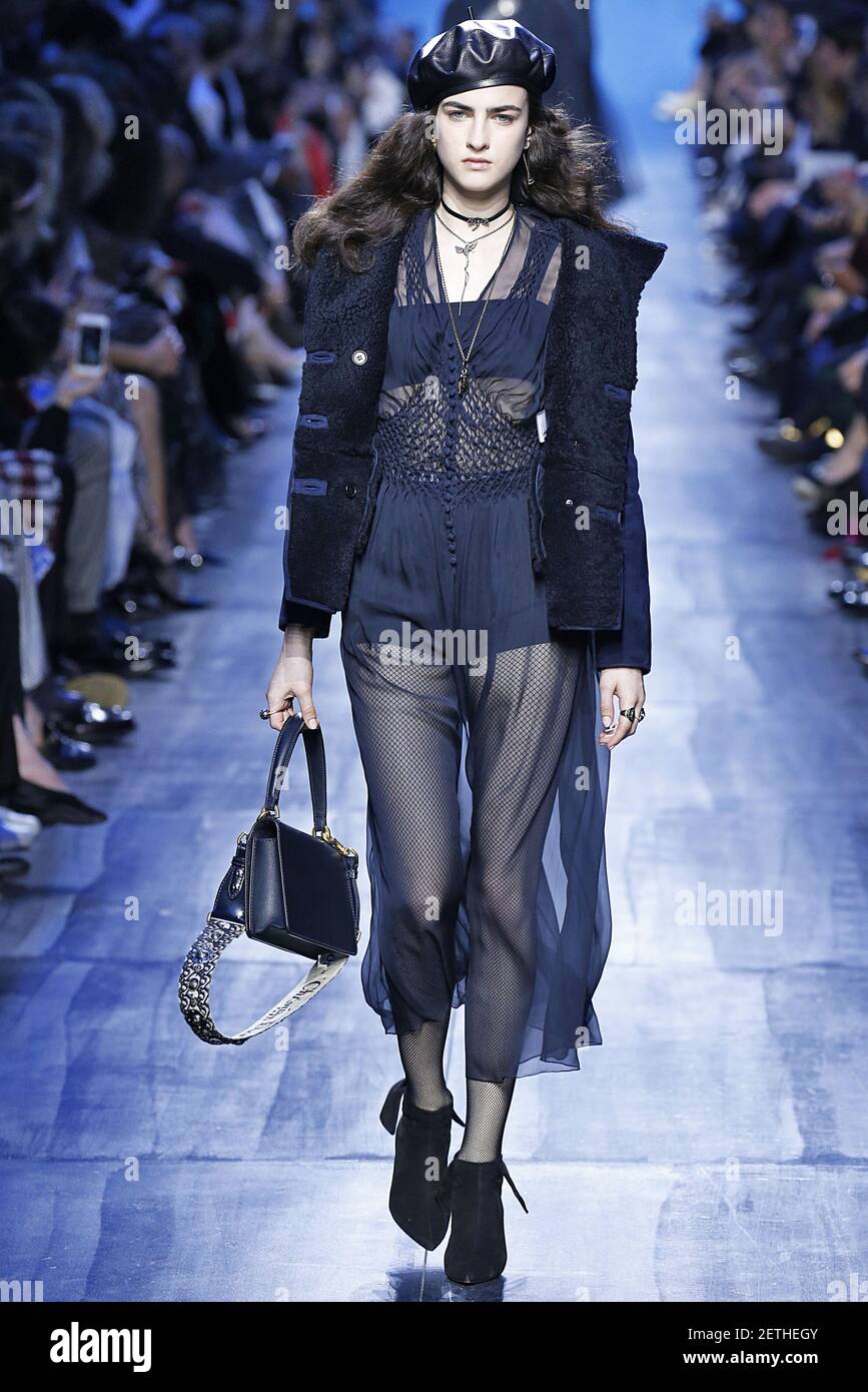 Model Bogdana Nevodnik walks on the runway during the Christian Dior ...