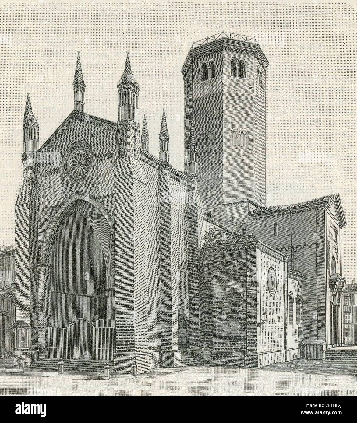 Piacenza chiesa di Sant’Antonino Stock Photo Alamy