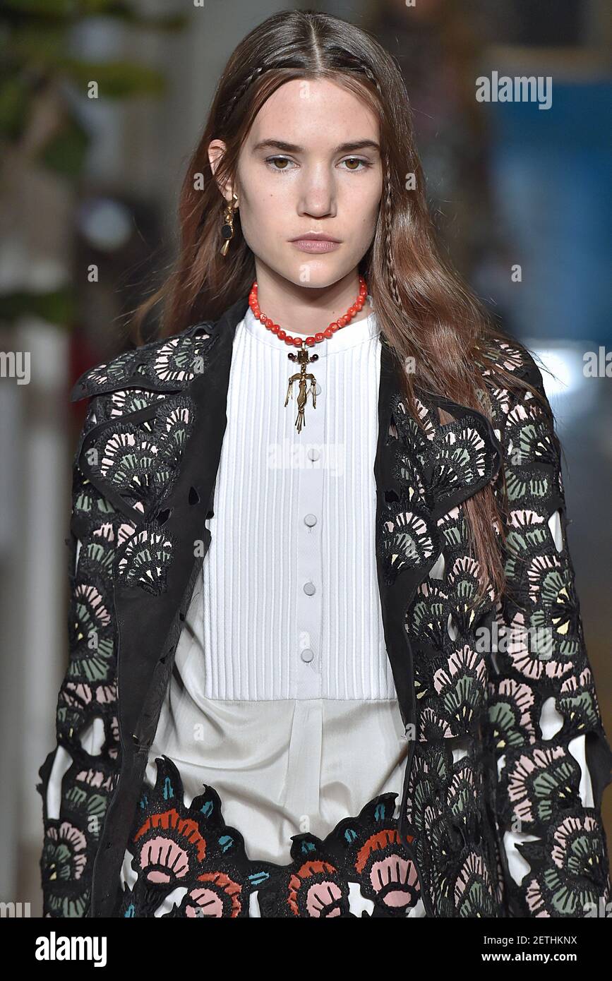 Model Walks On The Runway During The Valentino Fashion Show At FW17 ...