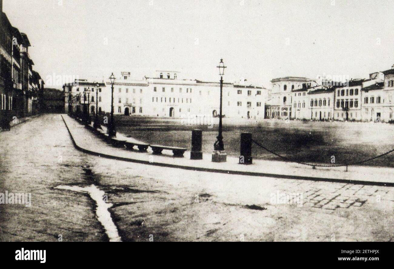 Piazza Maria Antonia 1860. Stock Photo