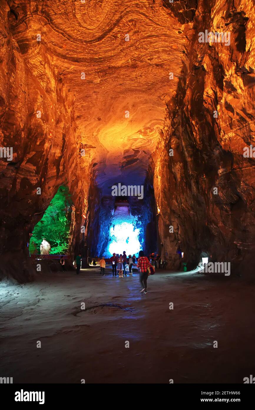 The salt mine in Zipaquira, Colombia, South America Stock Photo Alamy