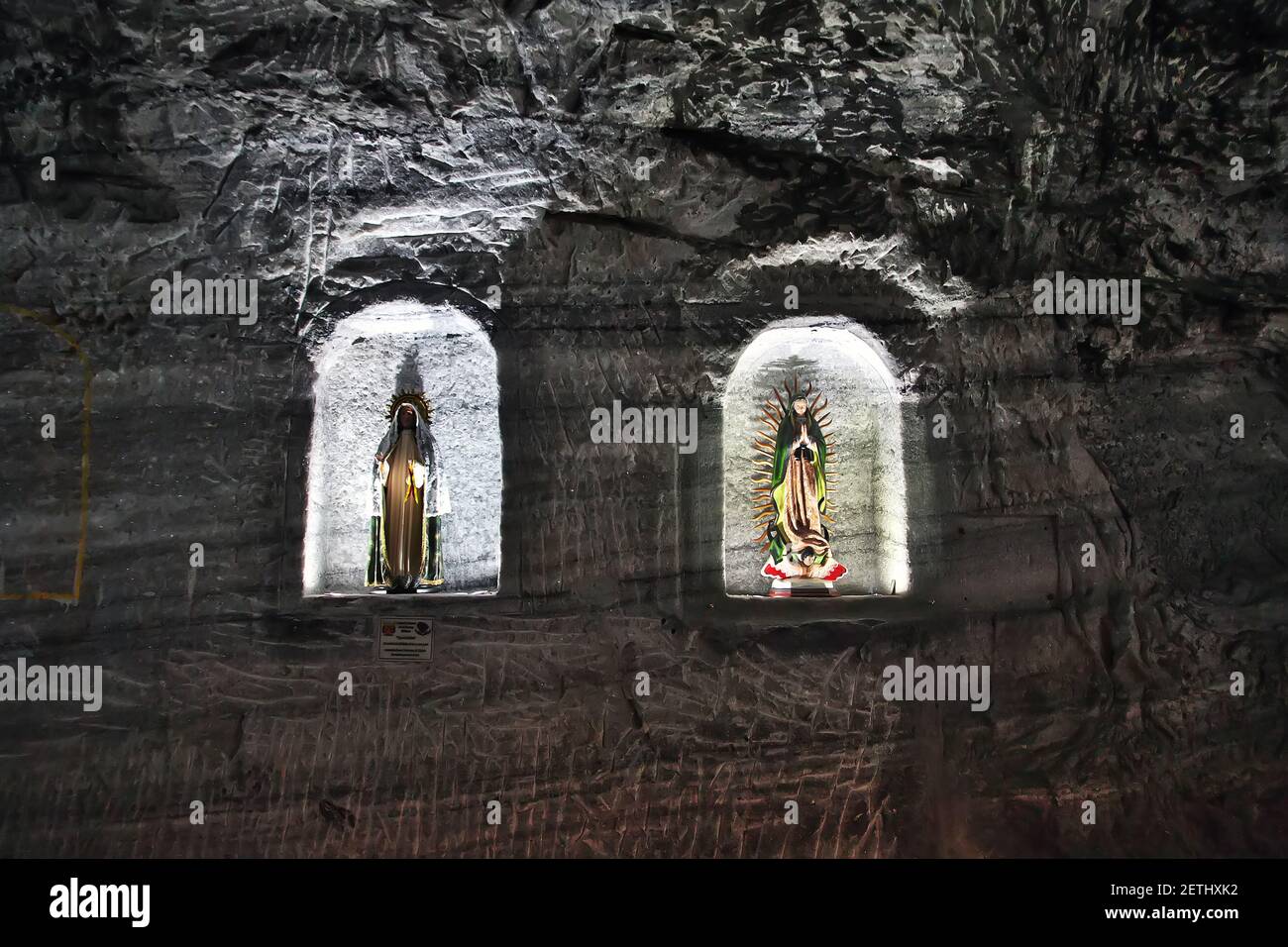 The statue in the salt mine, Zipaquira, Colombia, South America Stock Photo Alamy