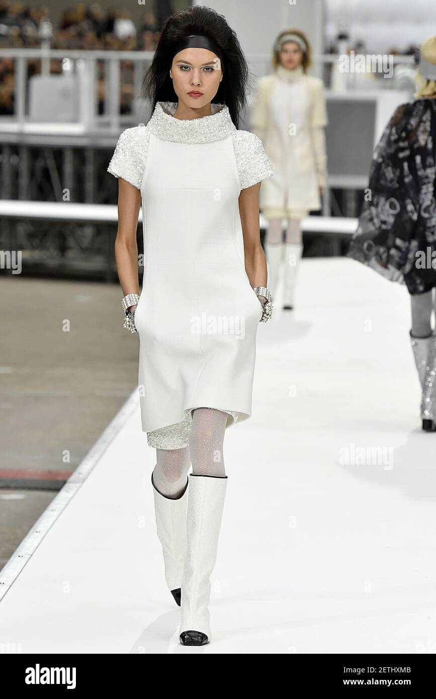 Model Angelica Erthal walks on the runway during the Chanel Fashion Show at  FW17 held at the Grand Palais in Paris, France on March 7, 2017. (Photo by  Jonas Gustavsson)*** Please Use