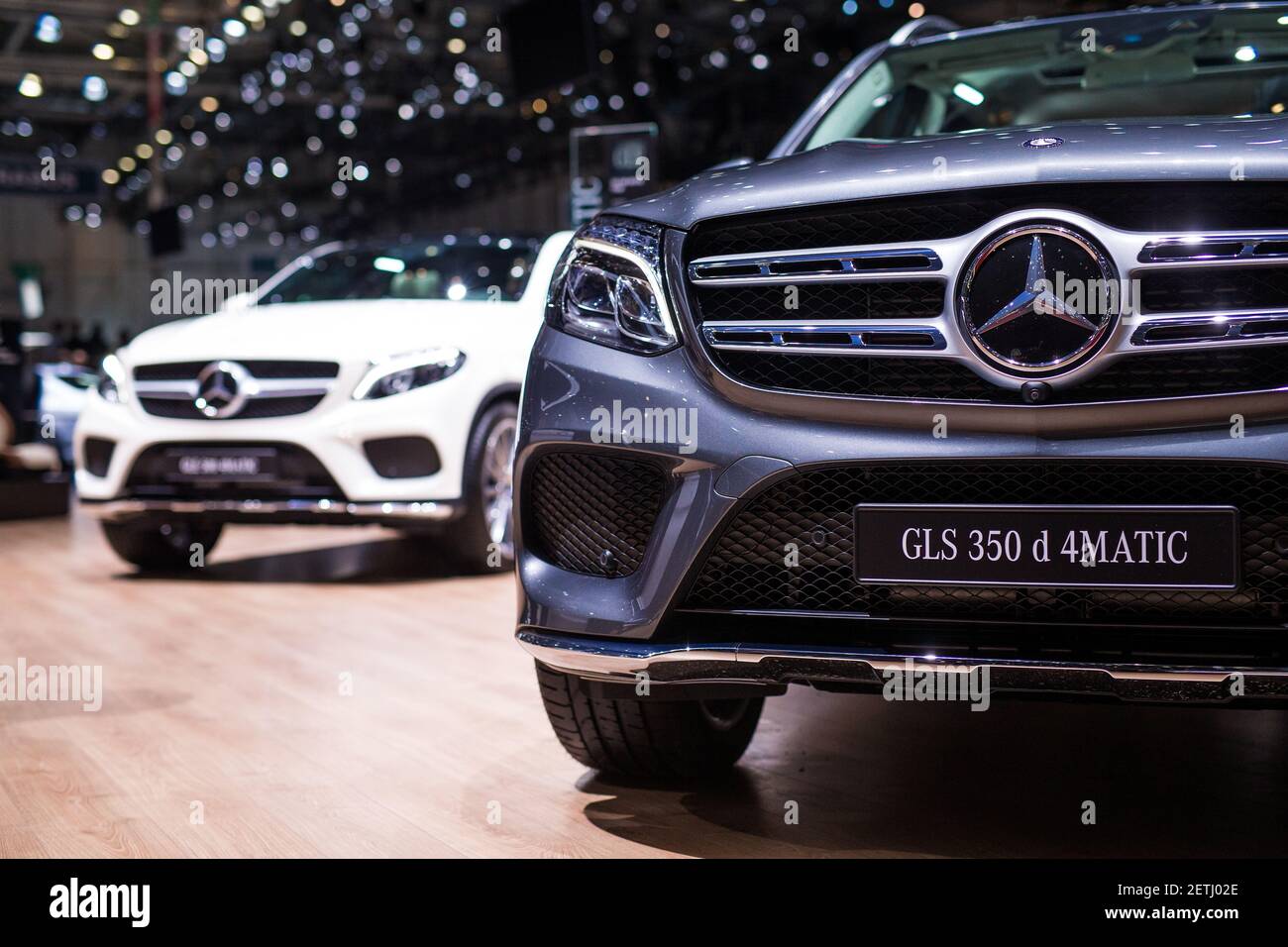 Mercedes GLS 350 d 4Matic at the Motor Show in Geneva, Switzerland, CH, on  March 7, 2017. (Photo by Saso Domijan) *** Please Use Credit from Credit  Field *** Stock Photo - Alamy