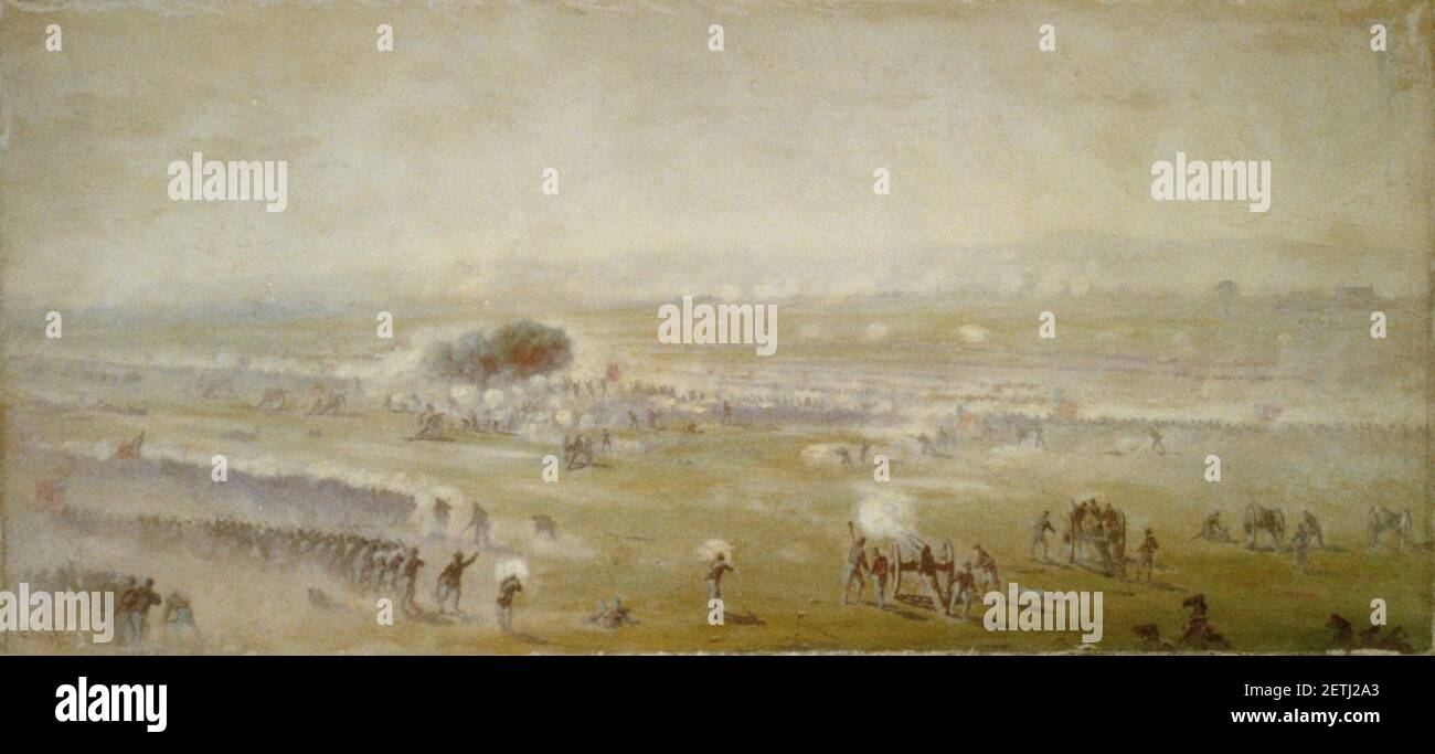 Picketts charge by Edwin Forbes Stock Photo Alamy
