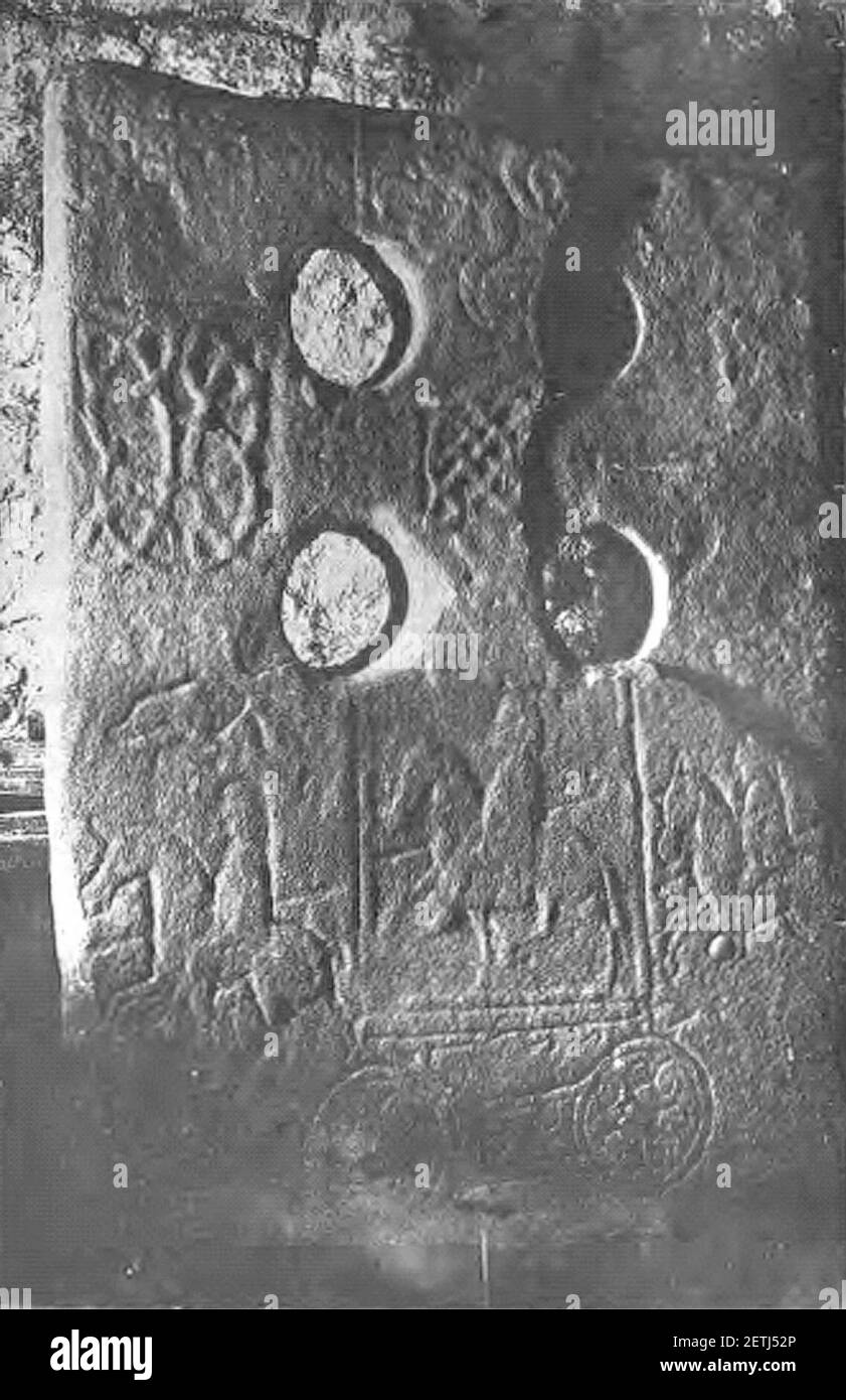 Pictish.stone.Fordoun. Stock Photo