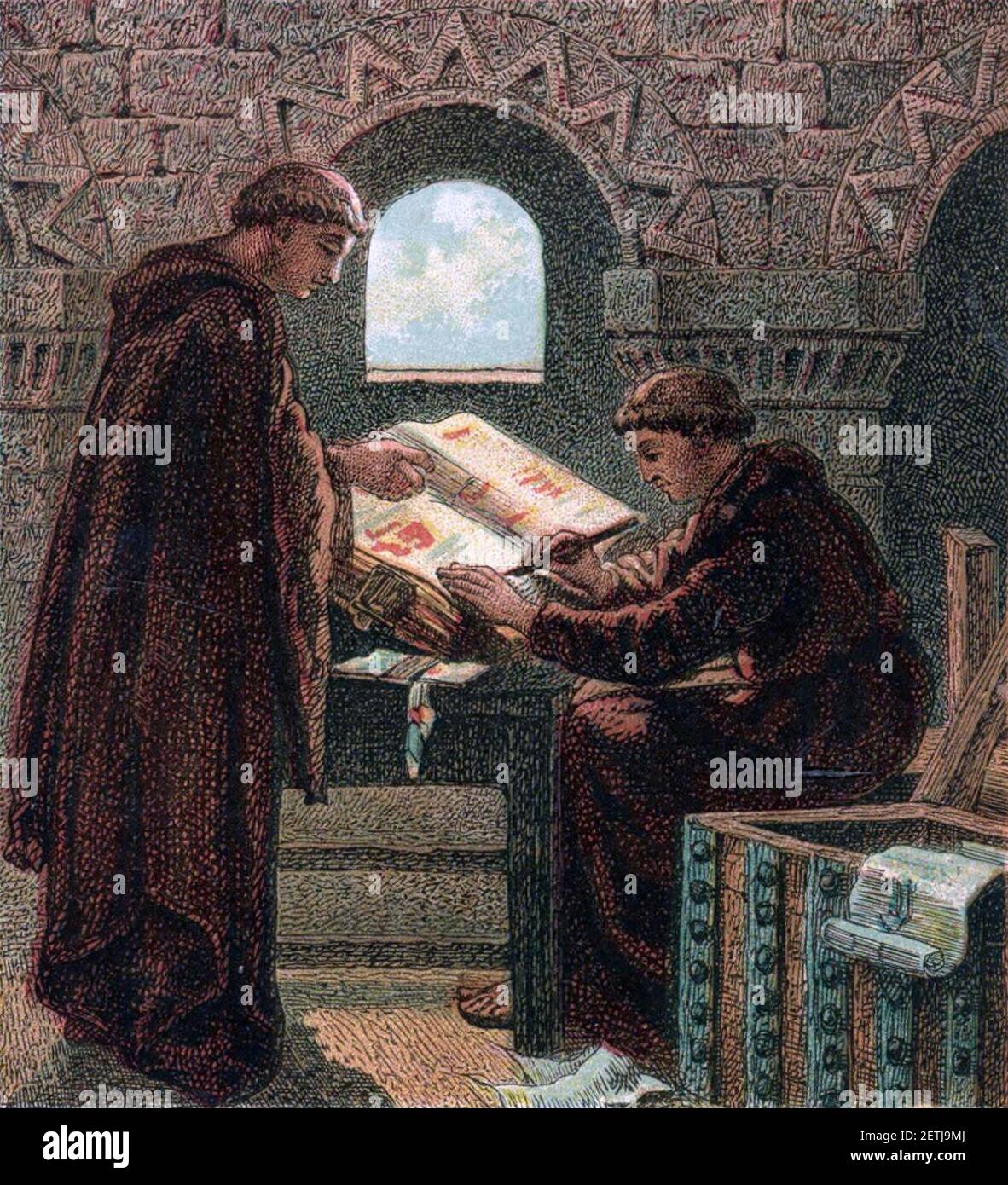 Pictures of English History Plate XII Domesday Book Stock Photo Alamy