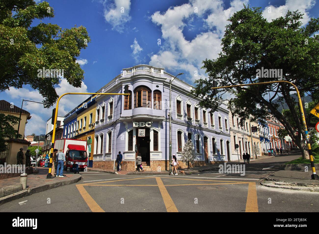 The vintage house in Bogota, Colombia, South America Stock Photo Alamy
