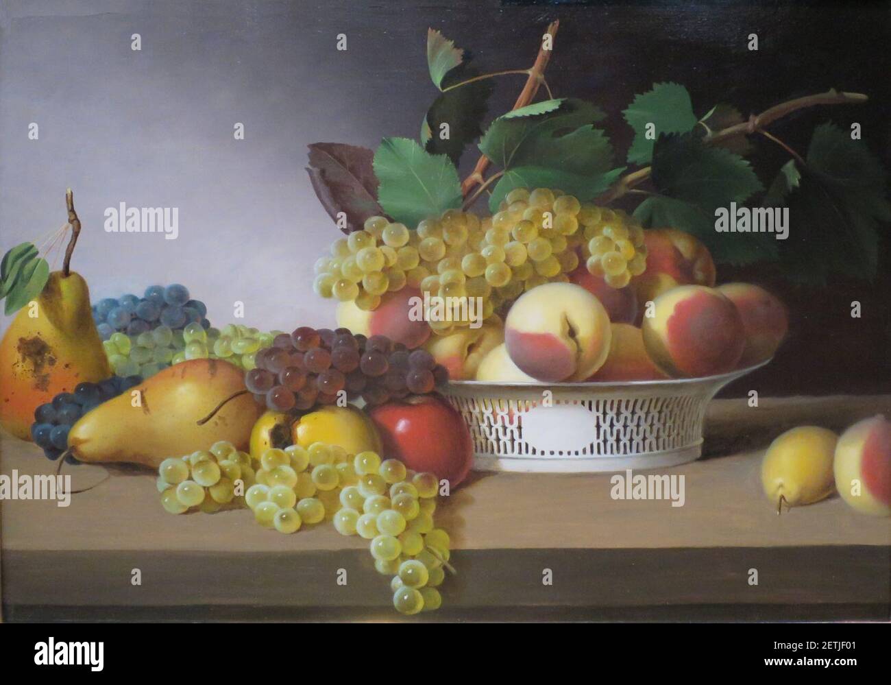 Still Life with Fruit by James Peale, c. 1821 Stock Photo - Alamy