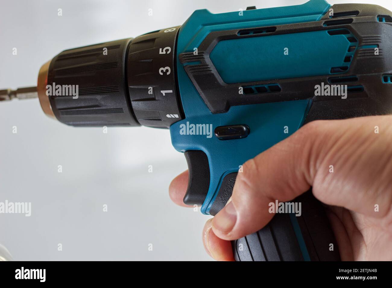 Professional screwdriver for work. Screw driver for screwing screws