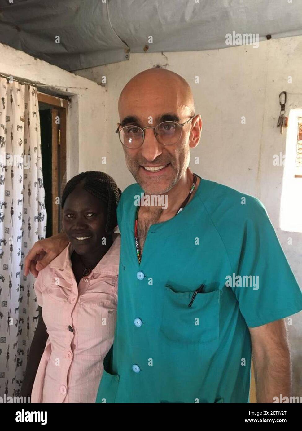 Americanborn Catholic missionary Dr. Tom Catena and his new wife, Nasima Mohammed Bashir, in