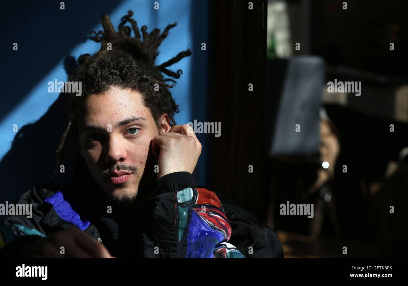 Collyns Rapper Evanston native rapper Kweku Collins sits for a portrait at Soundscape ...
