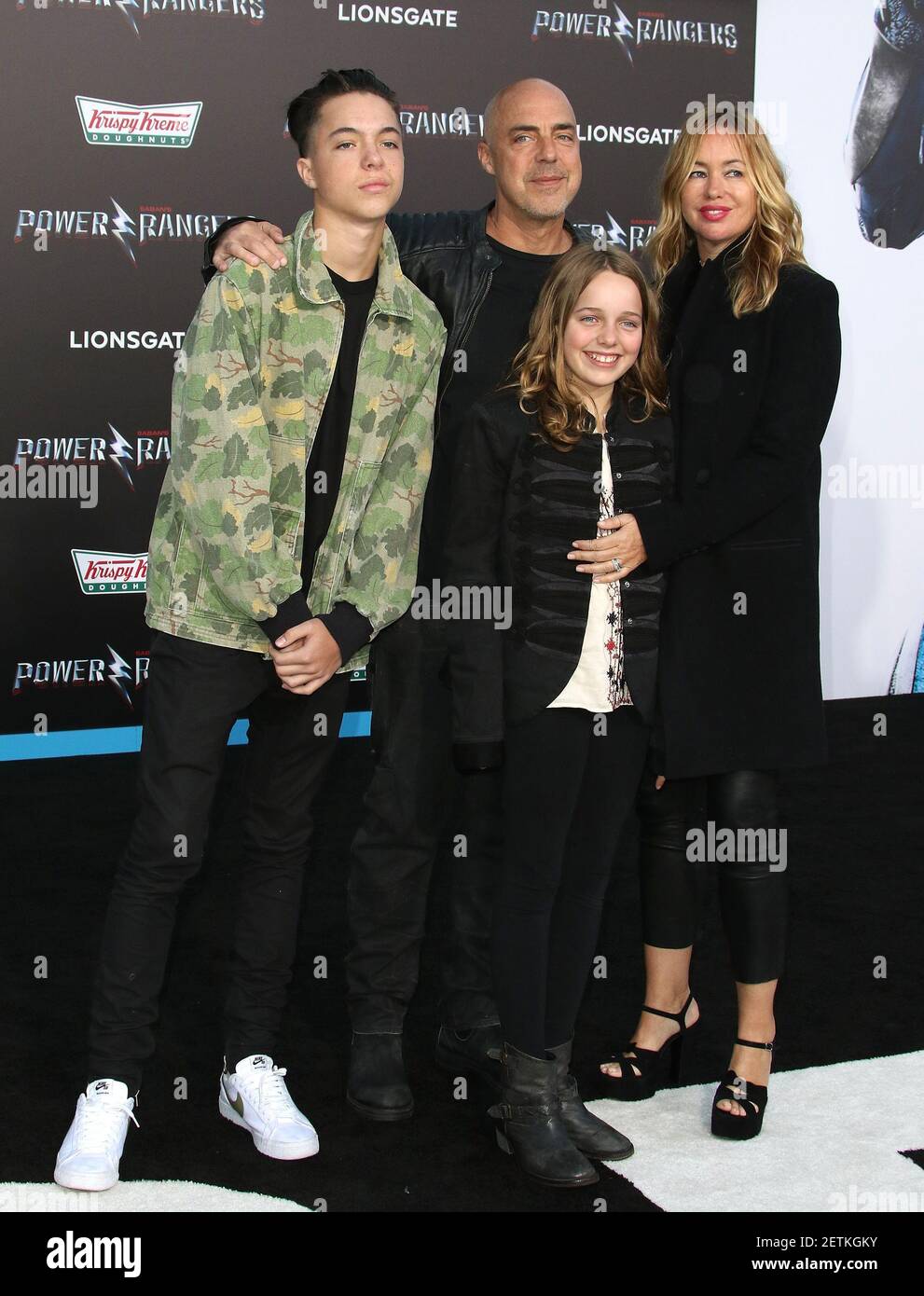 Quinn Welliver, Cora McBride, Titus Welliver and Jose Stemkens at the