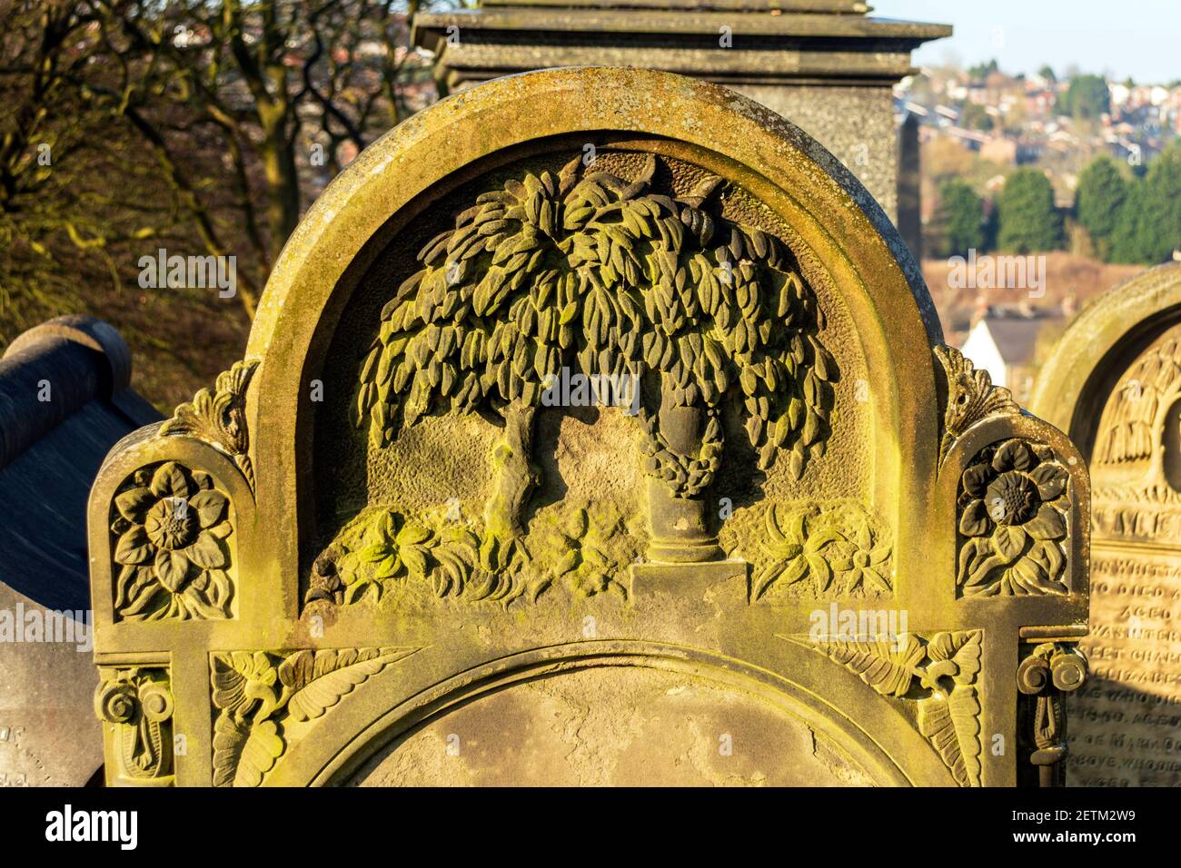 Victorian gravestone at Blackburn Cemetery Stock Photo Alamy