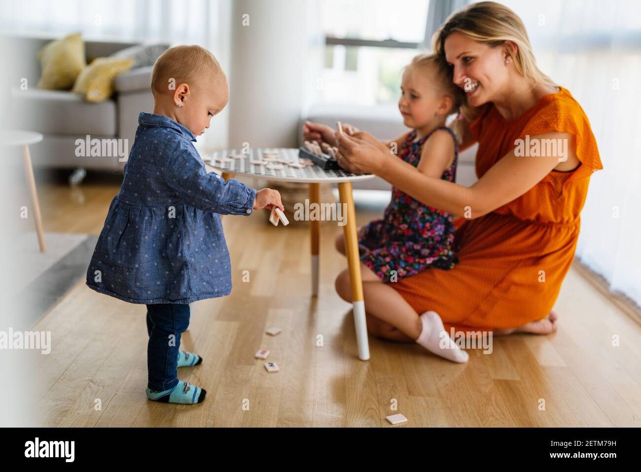 Fun and educational games to play with toddlers Stock Photo Alamy