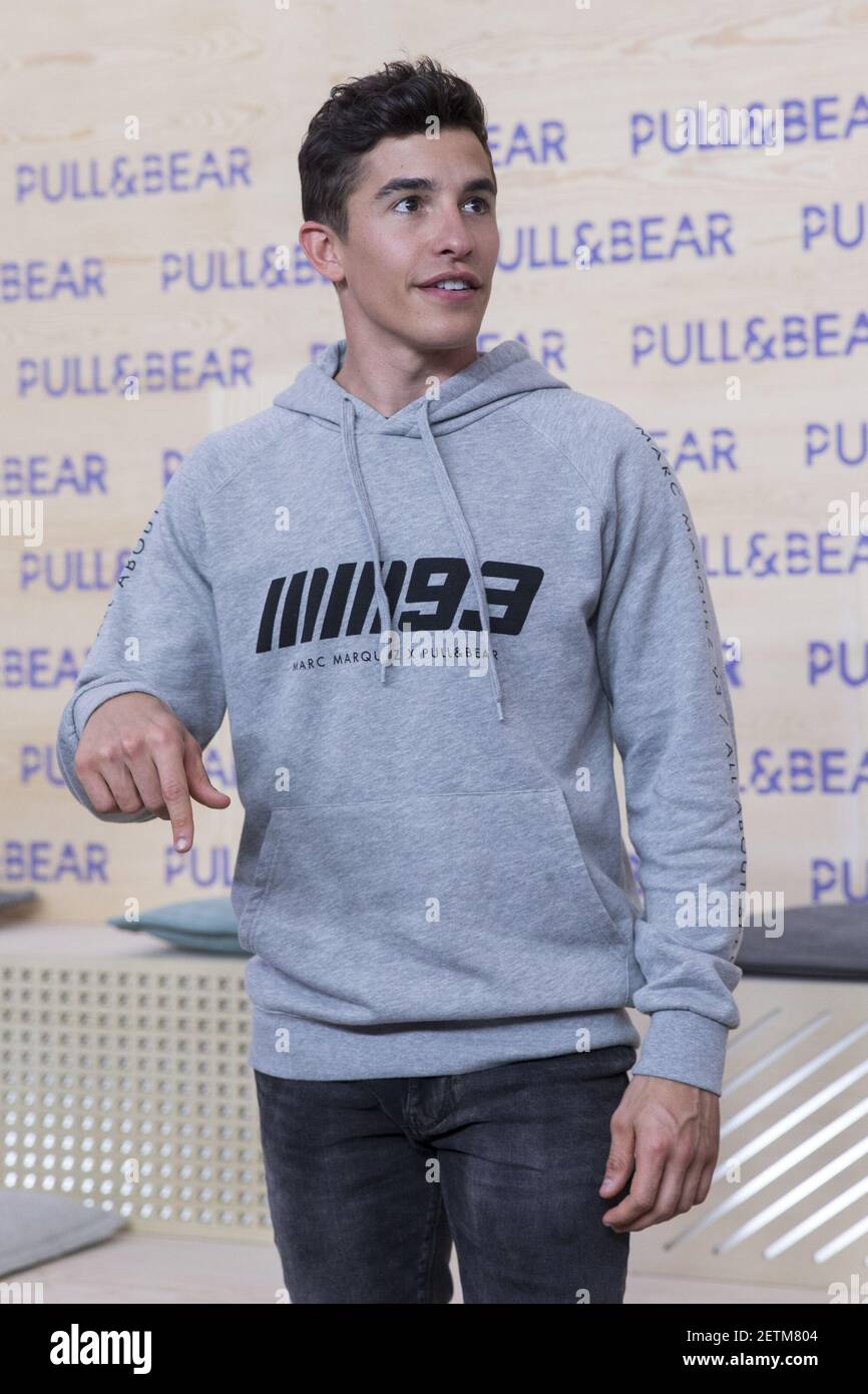 Marc Marquez attends the presentation of the new collection of clothes  designed between the Spanish pilot Marc Marquez and Pull & Beard in Madrid,  Spain. March 30, 2017. (Photo by Rodrigo Jimene/Alter