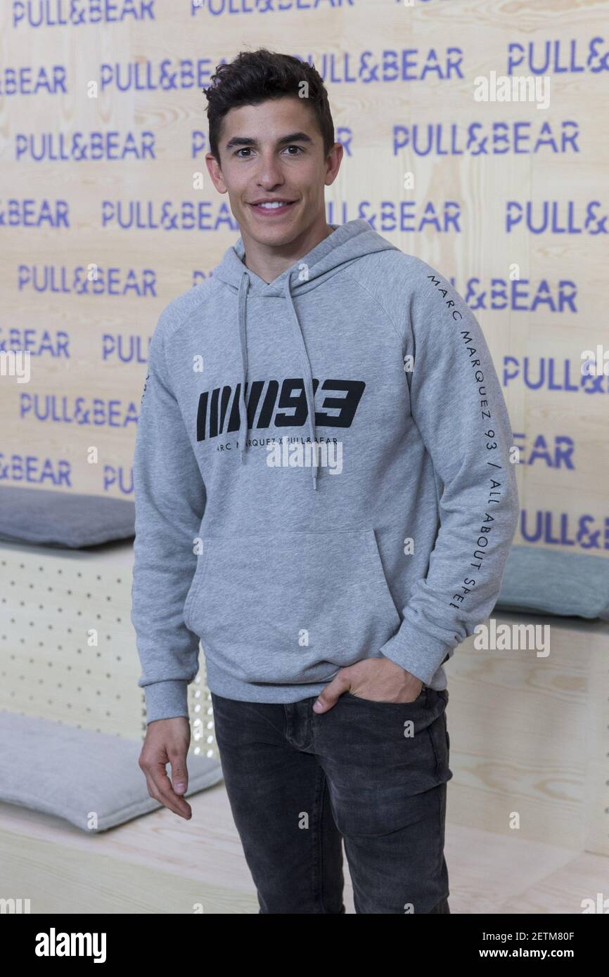 Marc Marquez attends the presentation of the new collection of clothes  designed between the Spanish pilot Marc Marquez and Pull & Beard in Madrid,  Spain. March 30, 2017. (Photo by Rodrigo Jimene/Alter