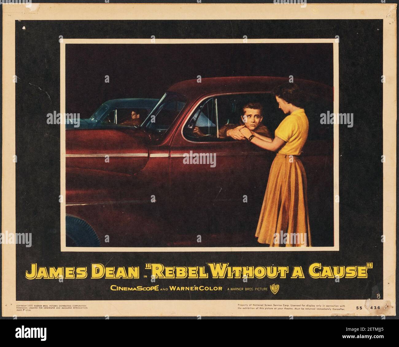 James Dean Rebel Without A Cause Poster High Resolution Stock