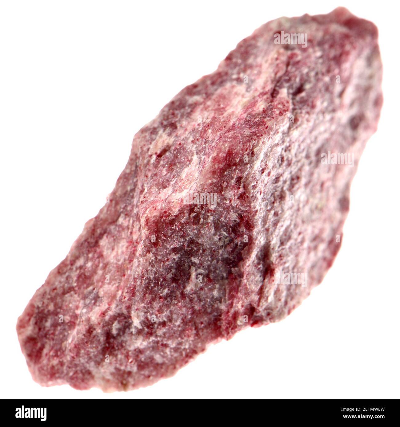 Thulite (pink form of Zoisite) calcium aluminium silicate hydroxide Stock Photo
