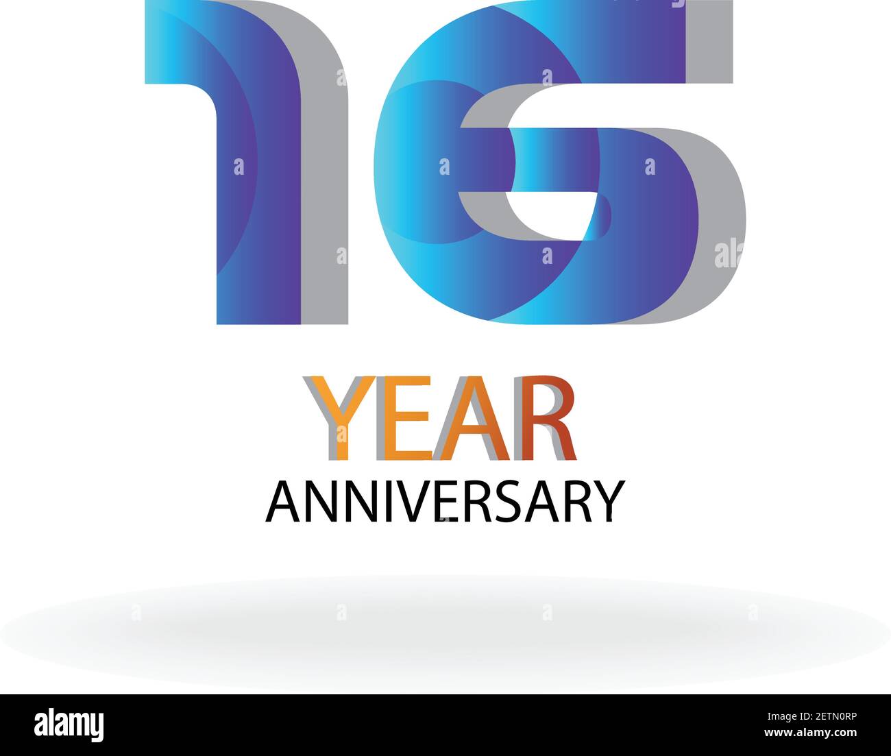 16 years birthday logo hires stock photography and images Alamy
