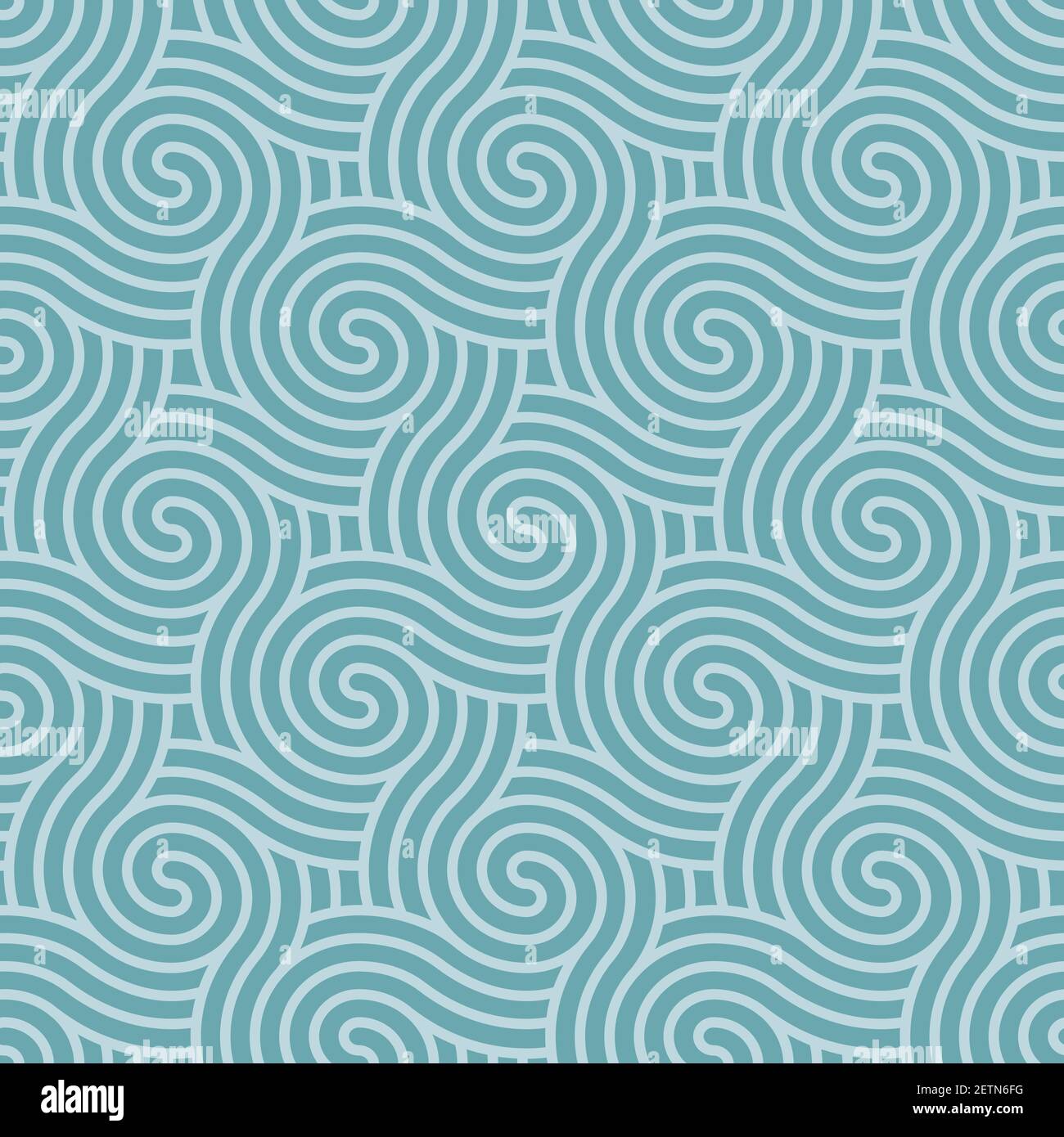 A retro seamless pattern with green geometric motifs. Stock Vector