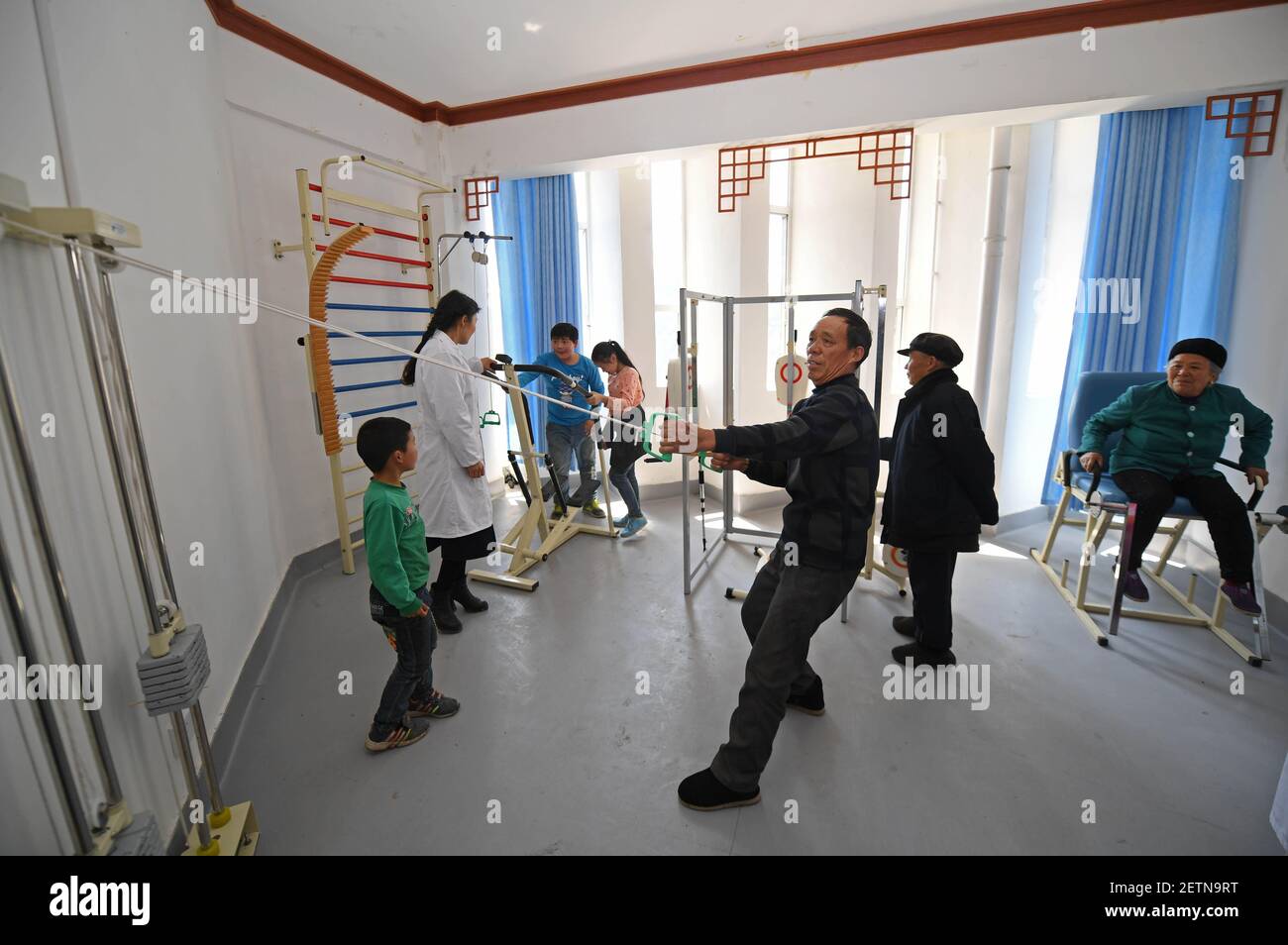 Changsha April 10 17 Xinhua Director Tian Rui 2nd L And Other Doctors Pose For A Photo Outside The Angdong Hospital At Angdong Village Of Baojing County Central China S Changsha April 10 17 Xinhua Director Tian Rui 2nd L And Other Doctors Pose For A Photo Outside The Angdong Hospital At Angdong Village Of Baojing County Central China S