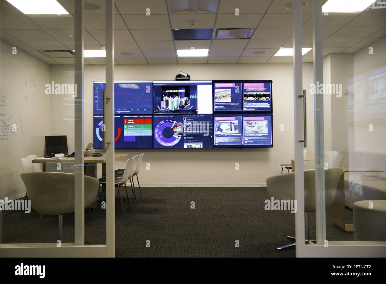 The cortex command center at We Are Unlimited, McDonald's new ...