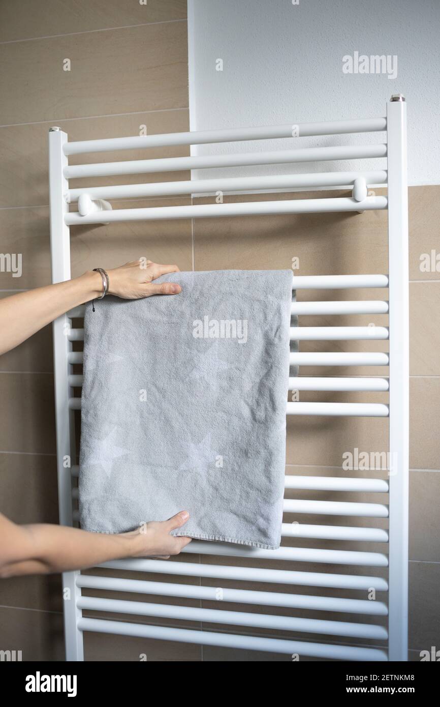 Towel heater dryer hires stock photography and images Alamy