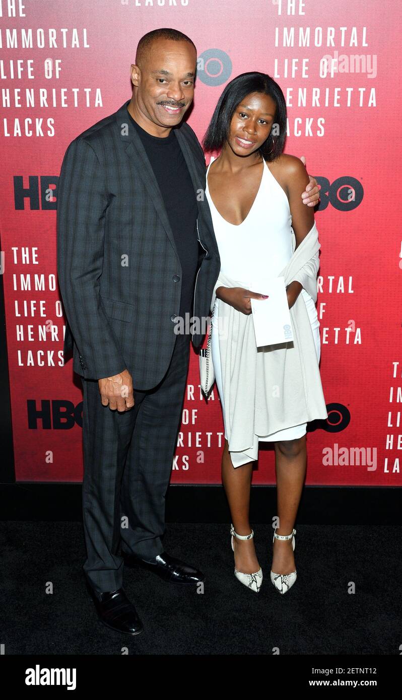 Actor Rocky Carroll and daughter Elissa attend the HBO Films