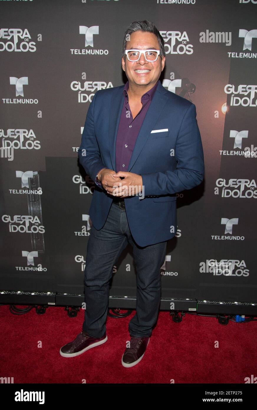 MIAMI BEACH - FLORIDA, APRIL 20: Daniel Sarcos attends Telemundo’s