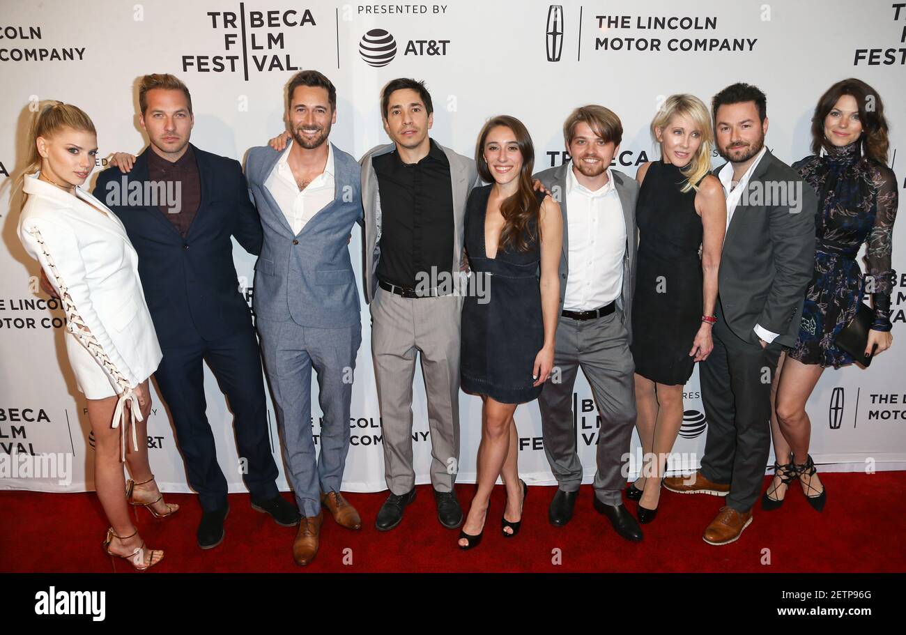 Sean Rappleyea (L-R) Charlotte McKinney, Ryan Hansen, Ryan Eggold, Justin Long ...