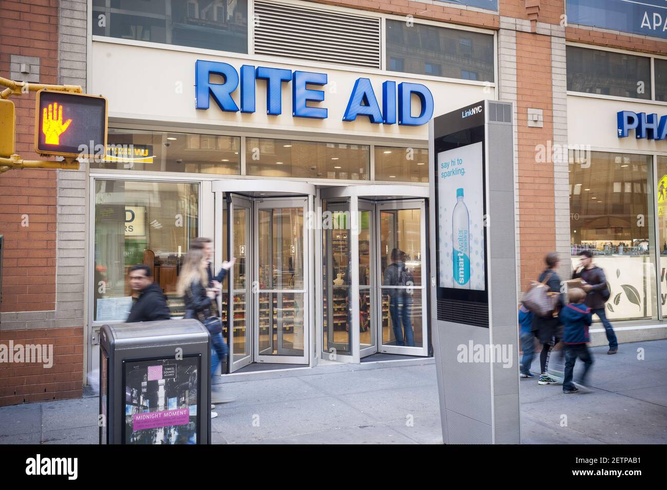A store in the Rite Aid drugstore chain in New York on Sunday, April 23, 2017. The Federal Trade Commission is considering fling a lawsuit to block the Walgreens Boots Alliance-Rite Aid acquisition. Rite Aid is scheduled to release first-quarter earnings son April 27. (Photo by Richard B. Levine) *** Please Use Credit from Credit Field *** Stock Photo