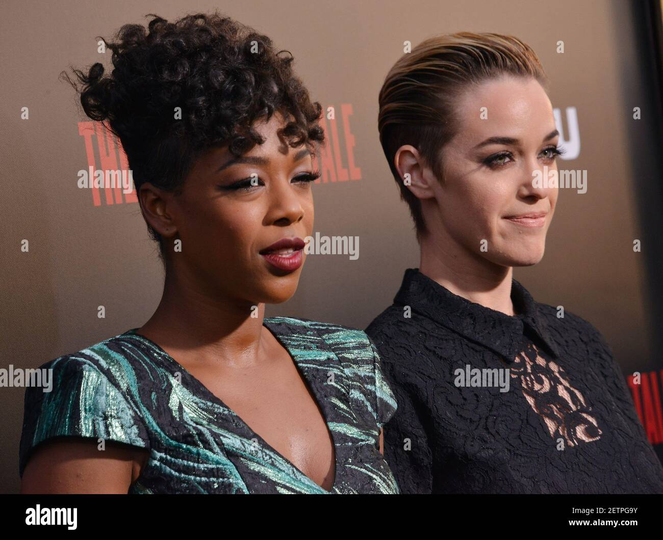 (L-R) Samira Wiley and Wife Lauren Morelli arrives at Hulu's "The