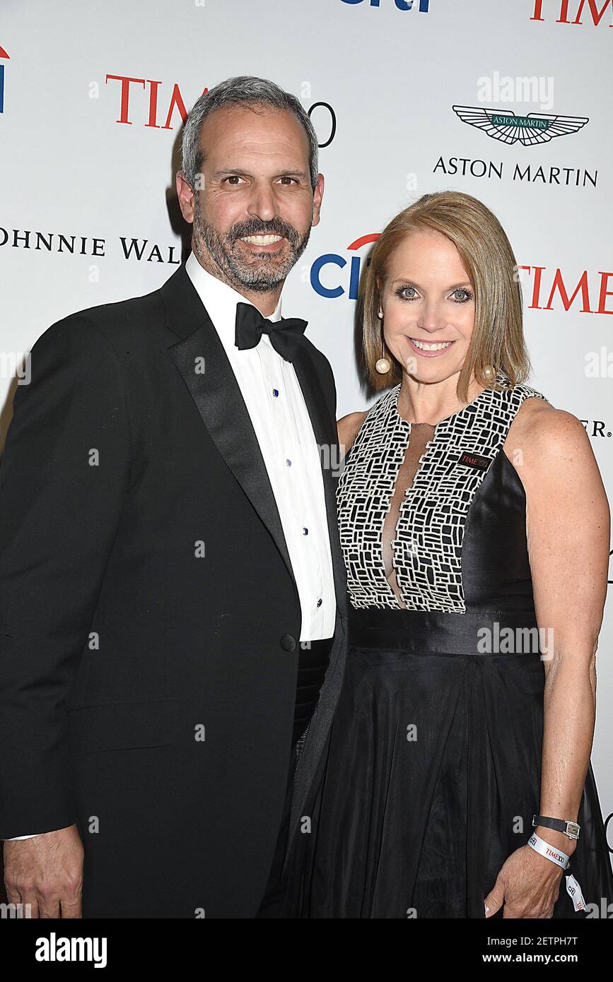 John Molner and wife Katie Couric attend the TIME 100 Gala on April 25