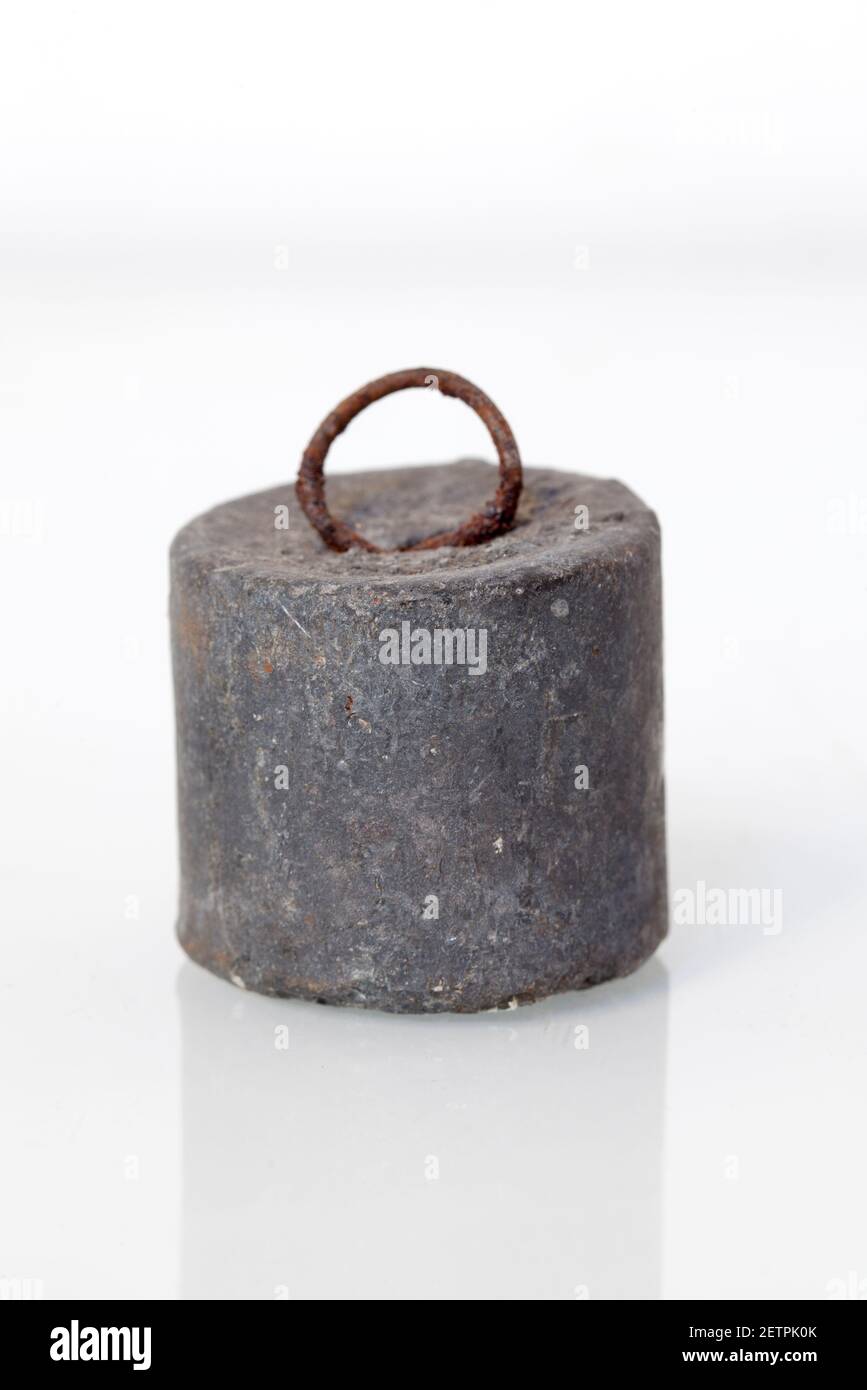 Old Lead Fishing Weight Stock Photo - Alamy