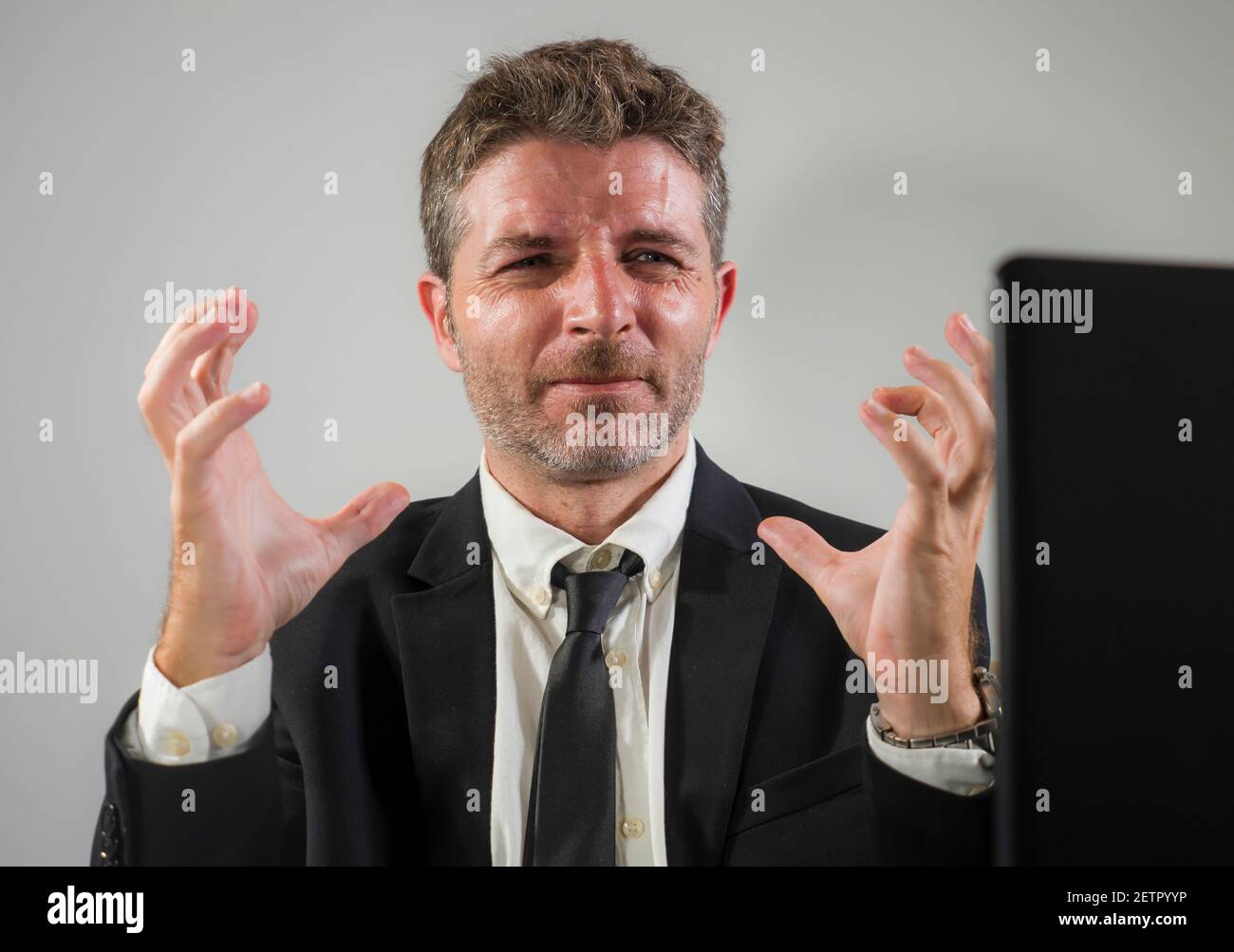 Laptop computer man work messy hi-res stock photography and images - Alamy