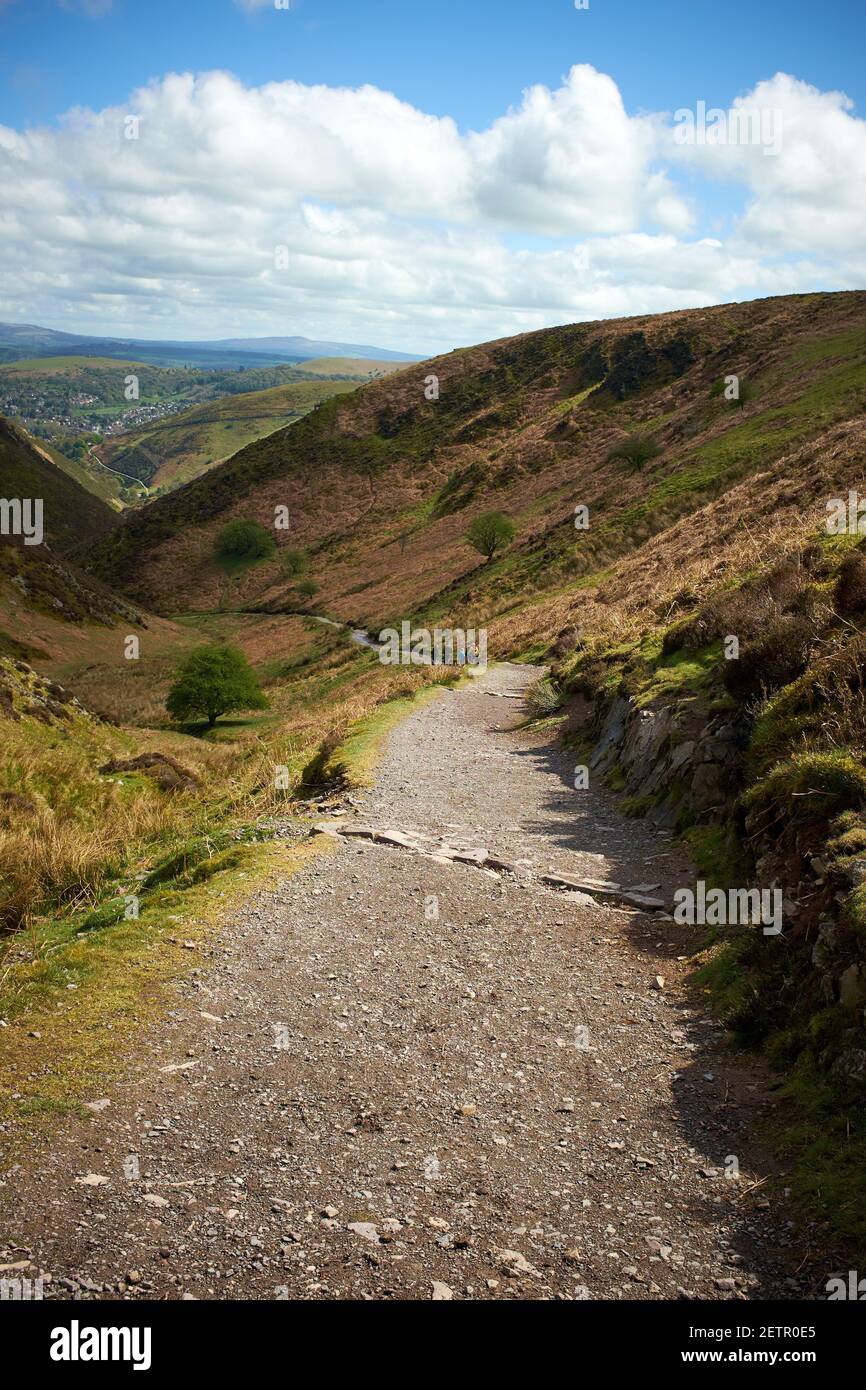 The Carding Mill Valley near Church Stretton  on The Long Mynd in the Shropshire Hills, England UK. Stock Photo